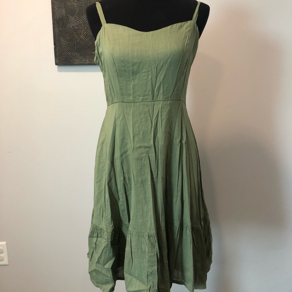 NWT Green Strapped Dress Size Med